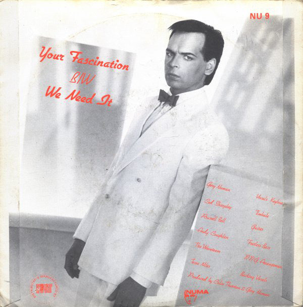 Gary Numan : Your Fascination (7", Single)