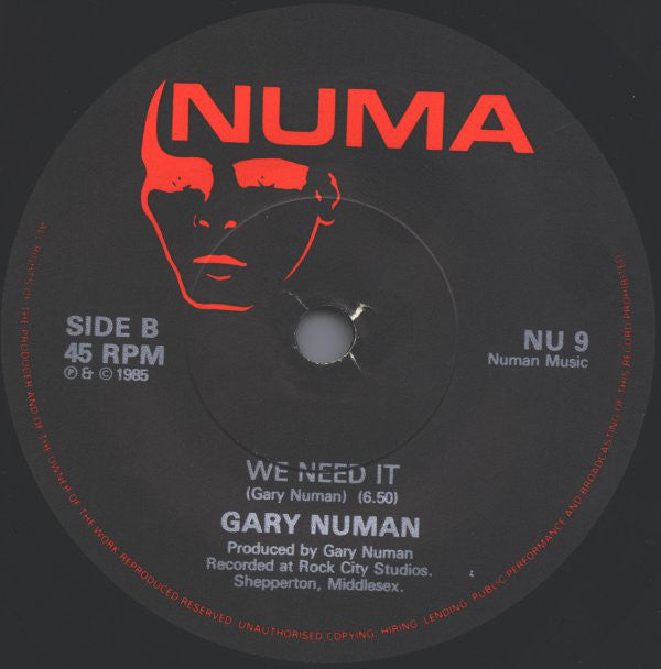 Gary Numan : Your Fascination (7", Single)