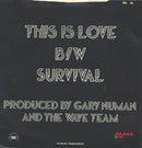 Gary Numan : This Is Love (7", Single + Flexi, 7", S/Sided)