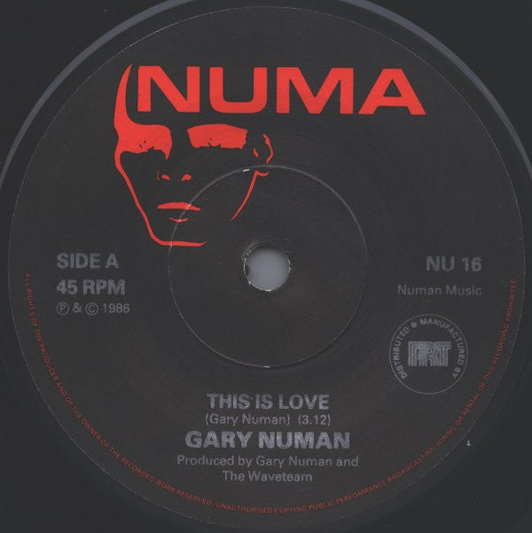 Gary Numan : This Is Love (7", Single + Flexi, 7", S/Sided)
