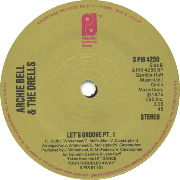 Archie Bell & The Drells : The Soul City Walk (7", Single)