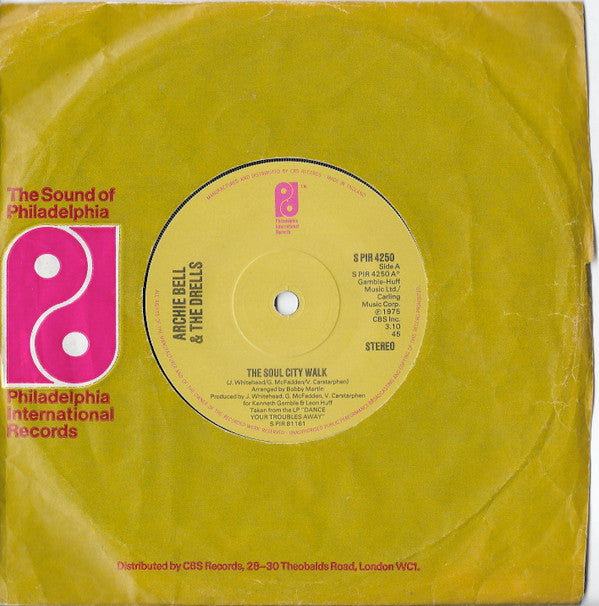 Archie Bell & The Drells : The Soul City Walk (7", Single)
