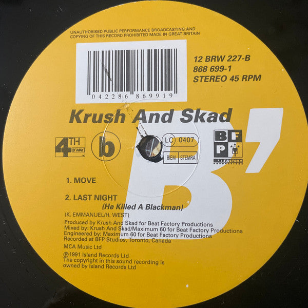 Krush And Skad : Breezin' (12")