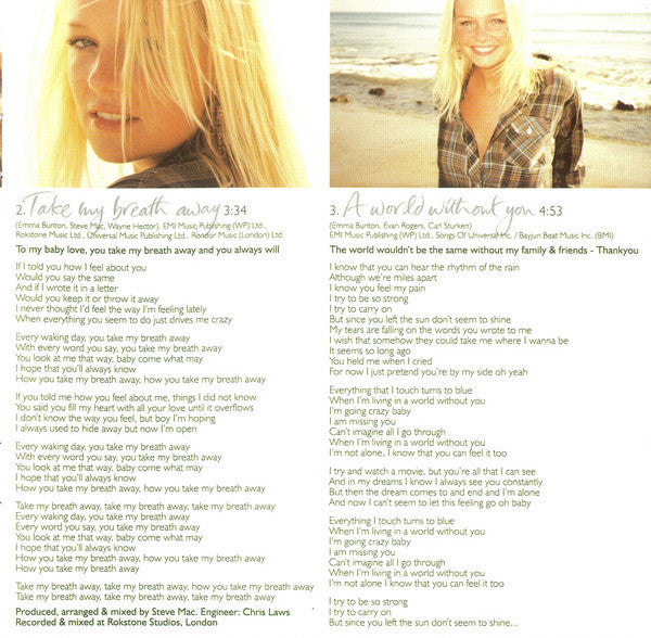 Emma Bunton : A Girl Like Me (CD, Album, Enh)