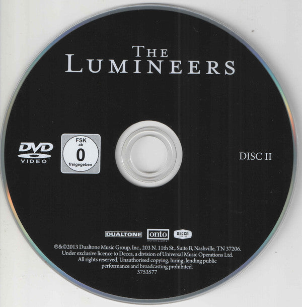 The Lumineers : The Lumineers (Dlx + CD, Album, RE + DVD, PAL)