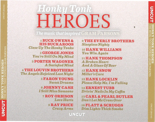 Various : Honky Tonk Heroes (The Music That Inspired Gram Parsons) (CD, Comp, Jew)