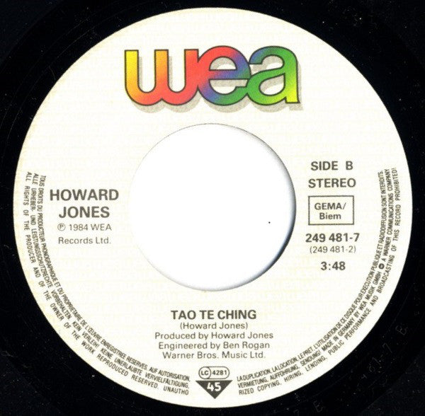 Howard Jones : Hide & Seek (7", Single)