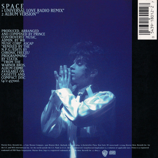 Prince : Space (CD, Single, Car)