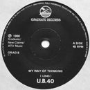 UB40 : I Think Its Going To Rain / My Way Of Thinking (7", Single)
