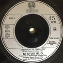 Status Quo : Something About You Baby I Like (7", Single, Sil)