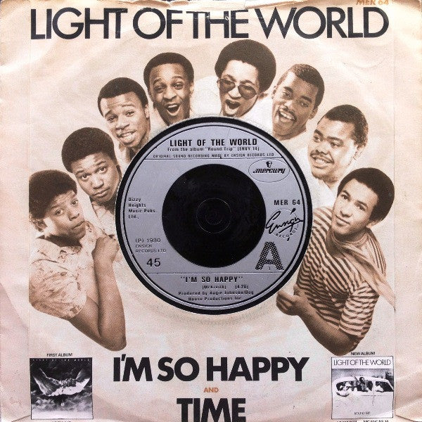 Light Of The World : I'm So Happy / Time (7", Single, Sol)