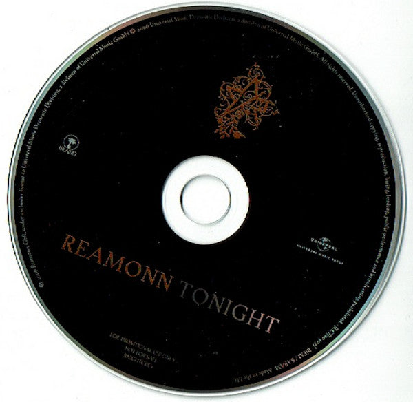 Reamonn : Tonight (CD, Single, Promo)