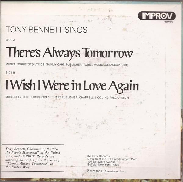 Tony Bennett : There's Always Tomorrow (7")