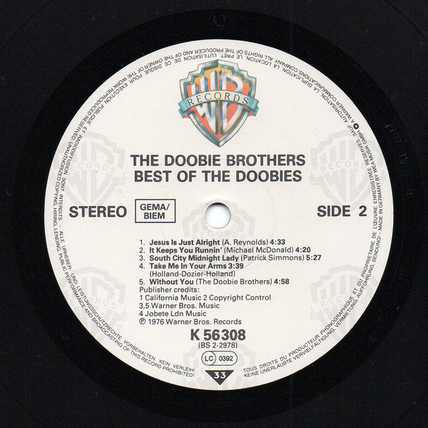 The Doobie Brothers : Best Of The Doobies (LP, Comp, RE)