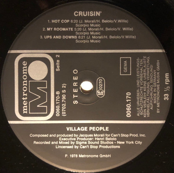 Village People : Cruisin' (LP, Album)