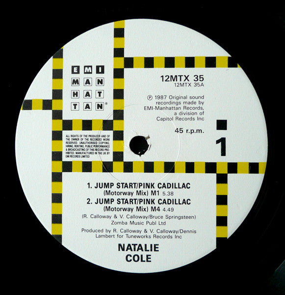 Natalie Cole : Pink Cadillac (Motorway Mixes) (12", Single)