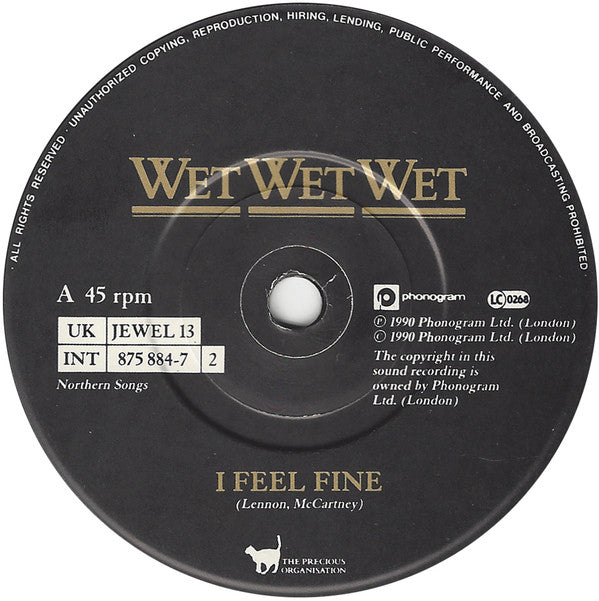 Wet Wet Wet : Stay With Me Heartache / I Feel Fine (7", Single, Pap)