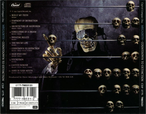 Megadeth : Countdown To Extinction (CD, Album)