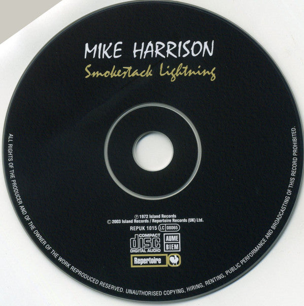 Mike Harrison (2) : Smokestack Lightning (CD, Album, RE, RM, Dig)