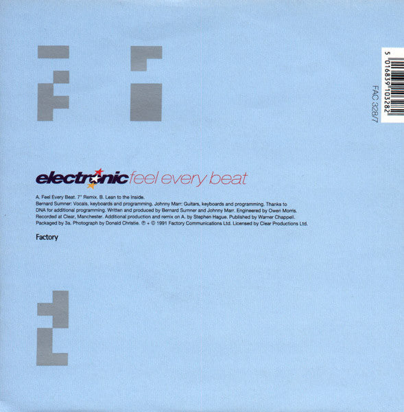 Electronic : Feel Every Beat (7", Single)