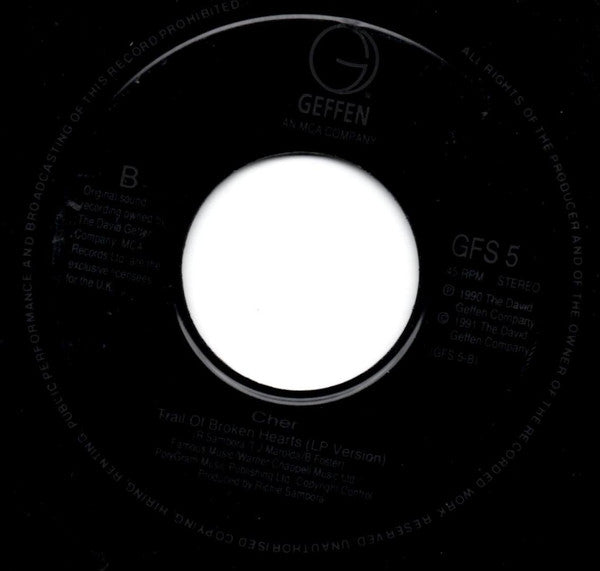 Cher : Love And Understanding (7", Single, Jukebox)