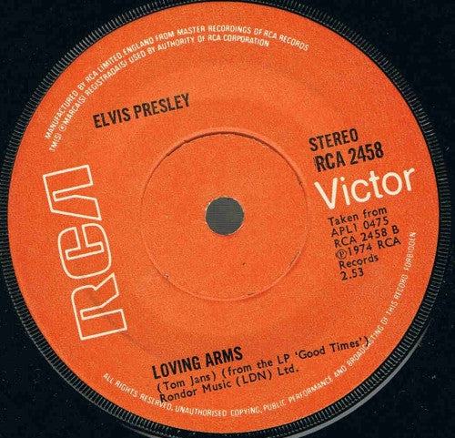 Elvis Presley : My Boy (7", Single, Sol)