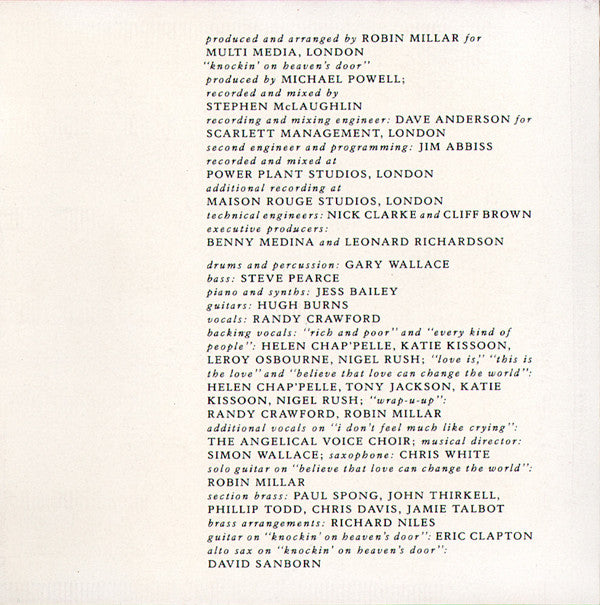 Randy Crawford : Rich And Poor (CD, Album)