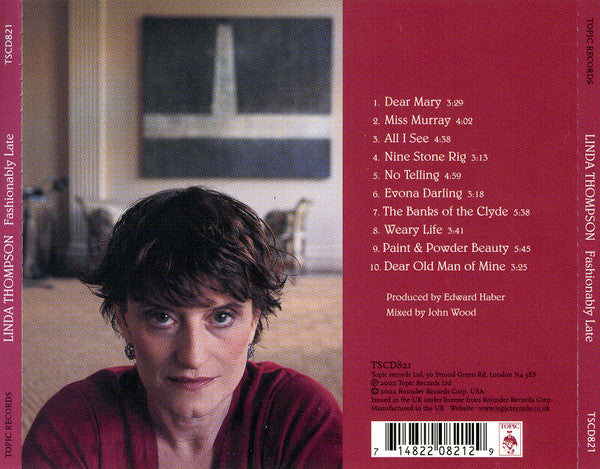 Linda Thompson : Fashionably Late (CD, Album)