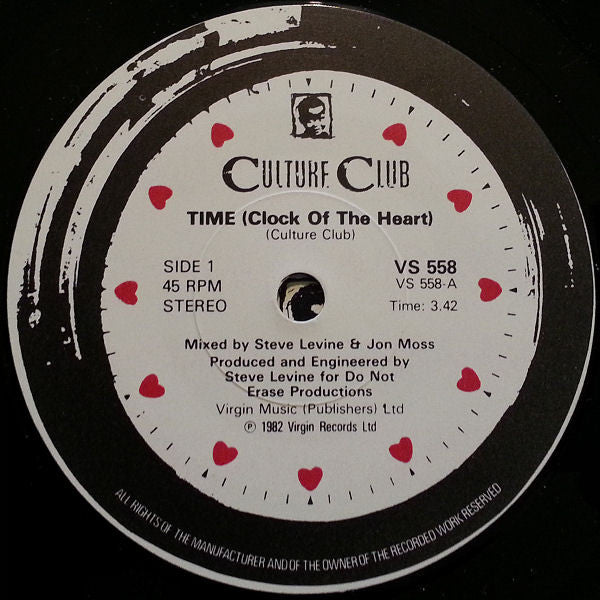 Culture Club : Time (Clock Of The Heart) (7", Single)