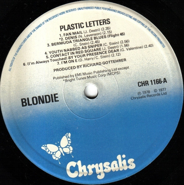 Blondie : Plastic Letters (LP, Album, RE)