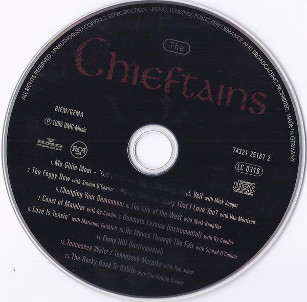 The Chieftains : The Long Black Veil (CD, Album, RP)