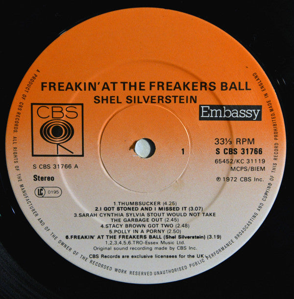 Shel Silverstein : Freakin' At The Freakers Ball (LP, Album)