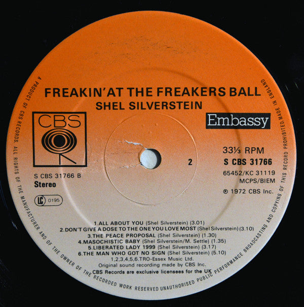 Shel Silverstein : Freakin' At The Freakers Ball (LP, Album)