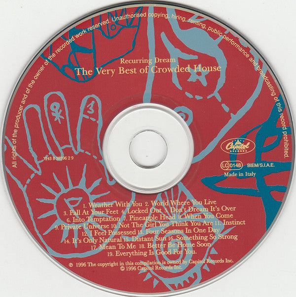 Crowded House : Recurring Dream (The Very Best Of Crowded House) (CD, Comp)