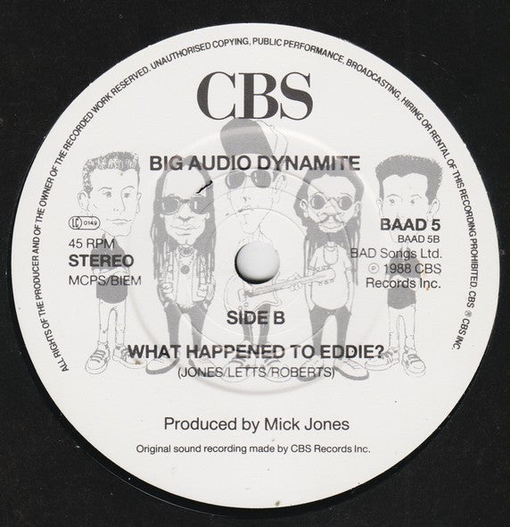 Big Audio Dynamite : Other 99 (7", Single)