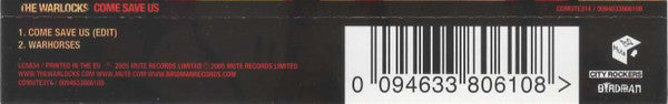 The Warlocks : Come Save Us (CD, Single)