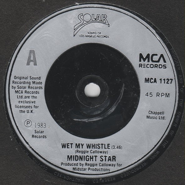 Midnight Star : Wet My Whistle (7", Single)