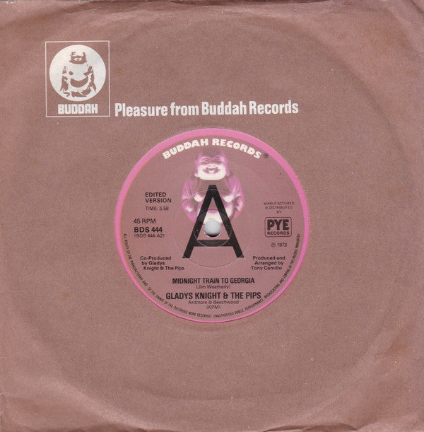 Gladys Knight And The Pips : Midnight Train To Georgia (7", Single, Promo)