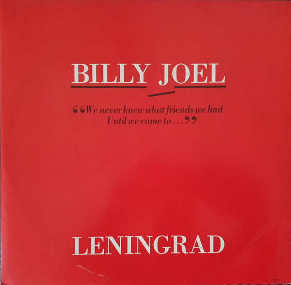 Billy Joel : Leningrad (12", Single)