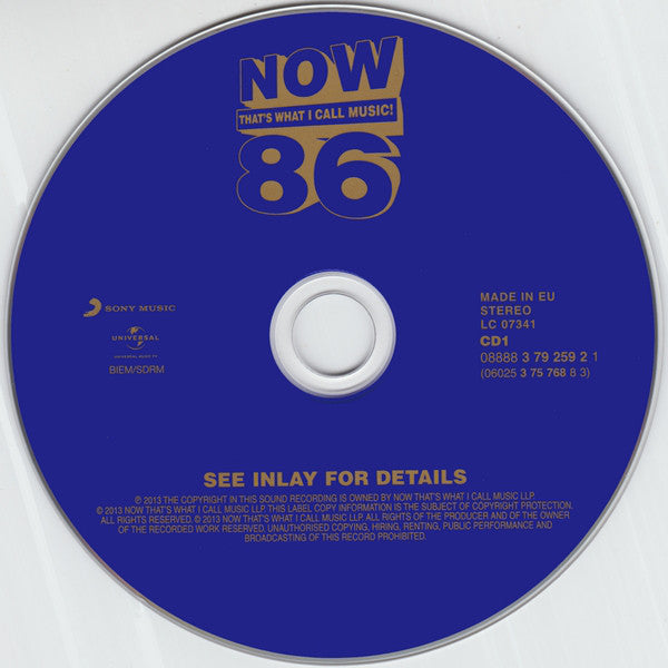Various : Now That's What I Call Music! 86 (2xCD, Comp)