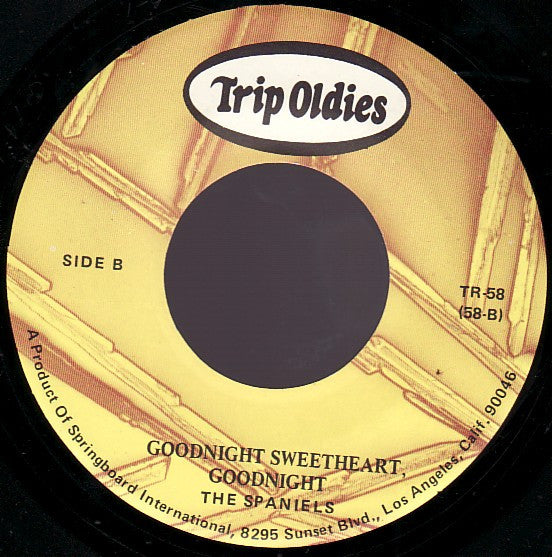 The Spaniels : Stormy Weather / Goodnight Sweetheart, Goodnight (7", RE)