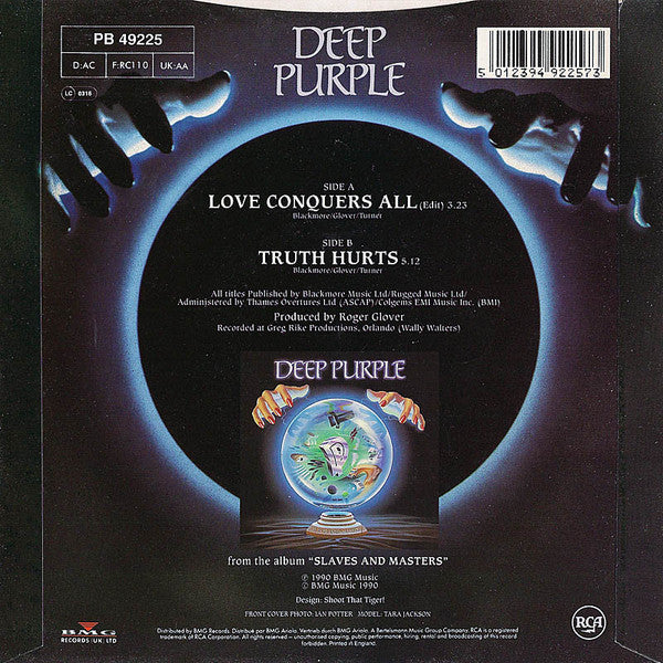 Deep Purple : Love Conquers All (7", Single)