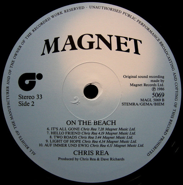 Chris Rea : On The Beach (LP, Album)