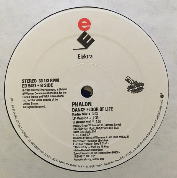 Phalon* : Dance Floor Of Life (12", Promo)