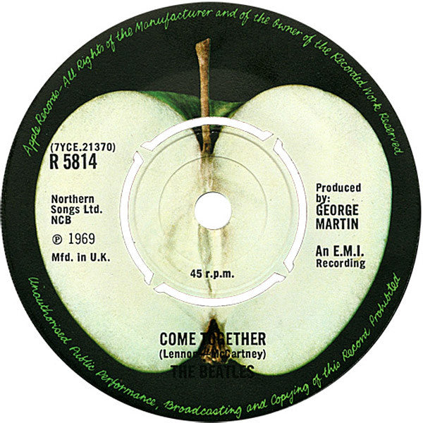 The Beatles : Something / Come Together (7", Single, Pus)