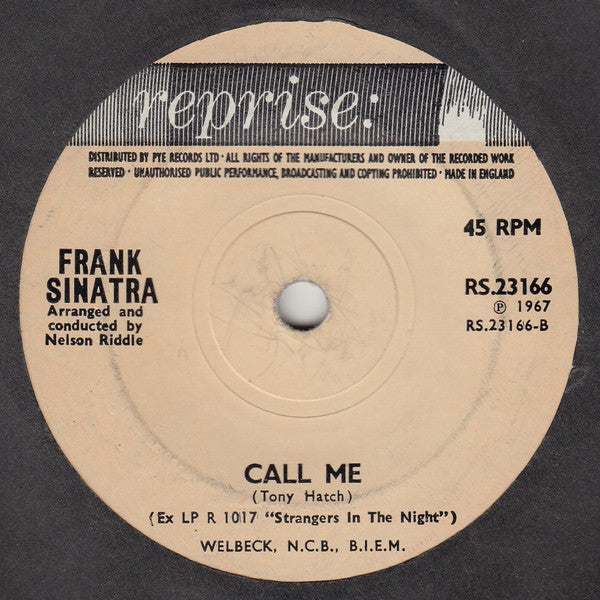 Nancy Sinatra And Frank Sinatra : Somethin' Stupid (7", Single, Sol)