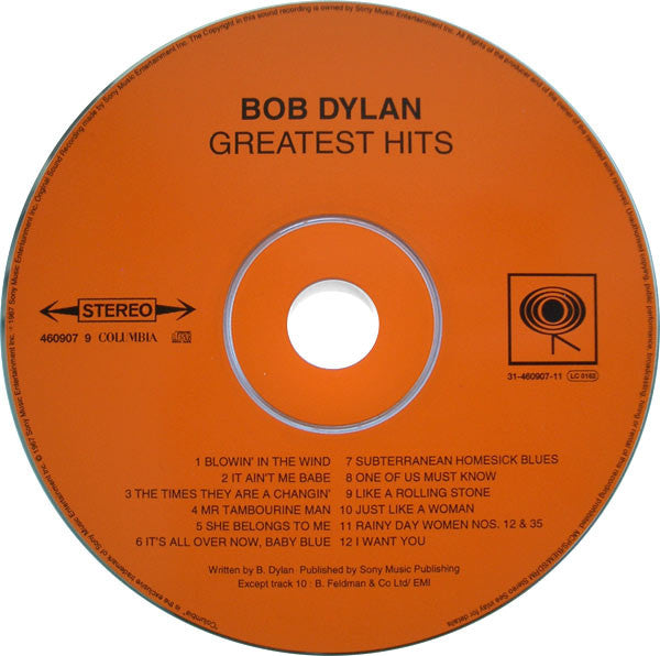 Bob Dylan : Greatest Hits (CD, Comp, RE, RM, SBM)