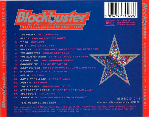 Various : Blockbuster (18 Smashes Of The '70s) (CD, Comp)