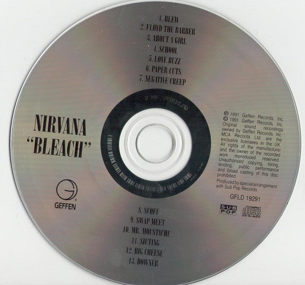 Nirvana : Bleach (CD, Album, RE)