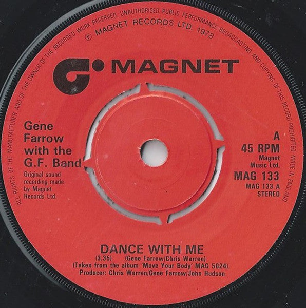 Gene Farrow With G.F. Band : Dance With Me (7")